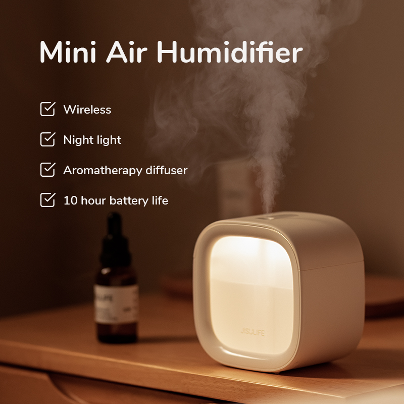 Portable Mini Humidifier Rechargeable Night Light Aromatherapy diffuser  Mist Small Car Humidifier Quiet Desk Humidifier